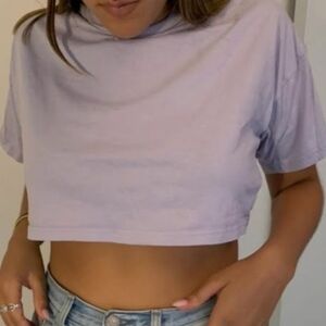 TNA Lavender Crop Top